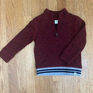 Gap Maroon Quarter Zip Sweater